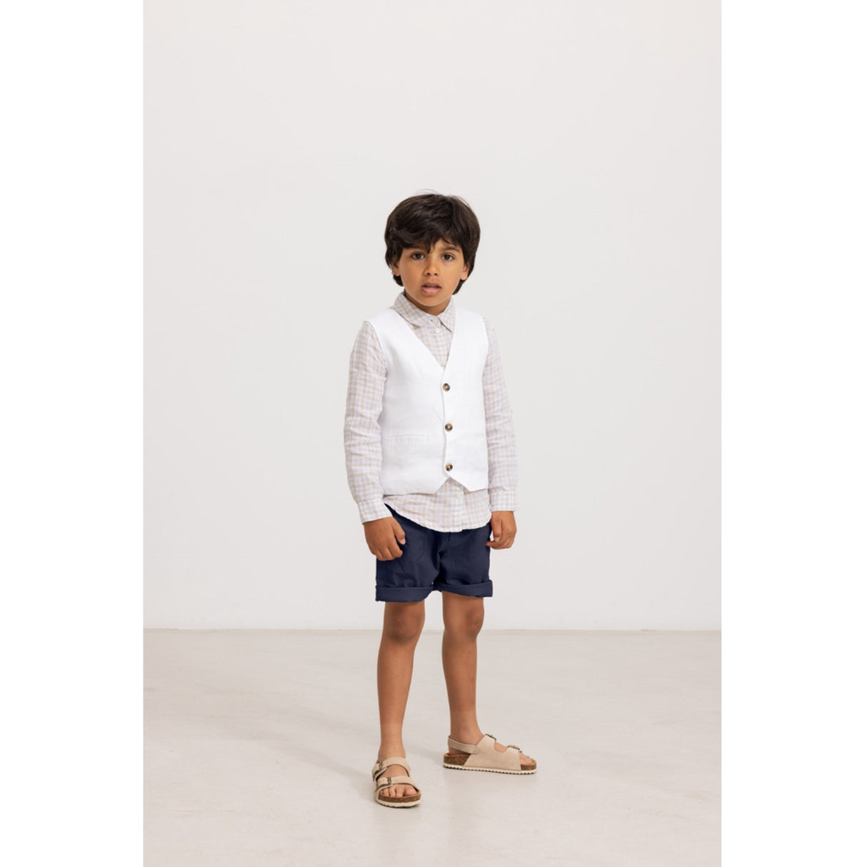 MarMar Fine Linen Summer Check Tommy Skjorta