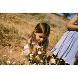 MarMar Fine Cotton Navy Stripe Danita Frill Klänning