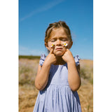 MarMar Fine Cotton Navy Stripe Danita Frill Klänning