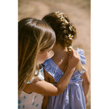 MarMar Fine Cotton Navy Stripe Danita Frill Klänning