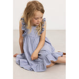 MarMar Fine Cotton Navy Stripe Danita Frill Klänning