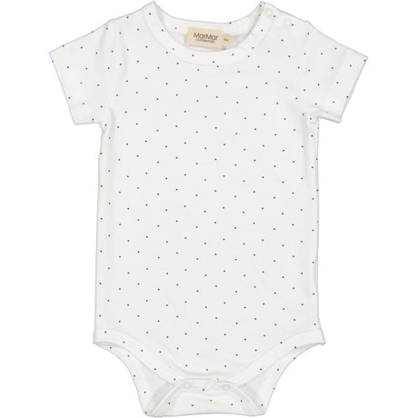 MarMar Modal Smooth Print Blue Dot Plain Body SS Body