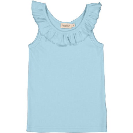 MarMar Modal Fine Rib Heavenly Blue Tamar Topp