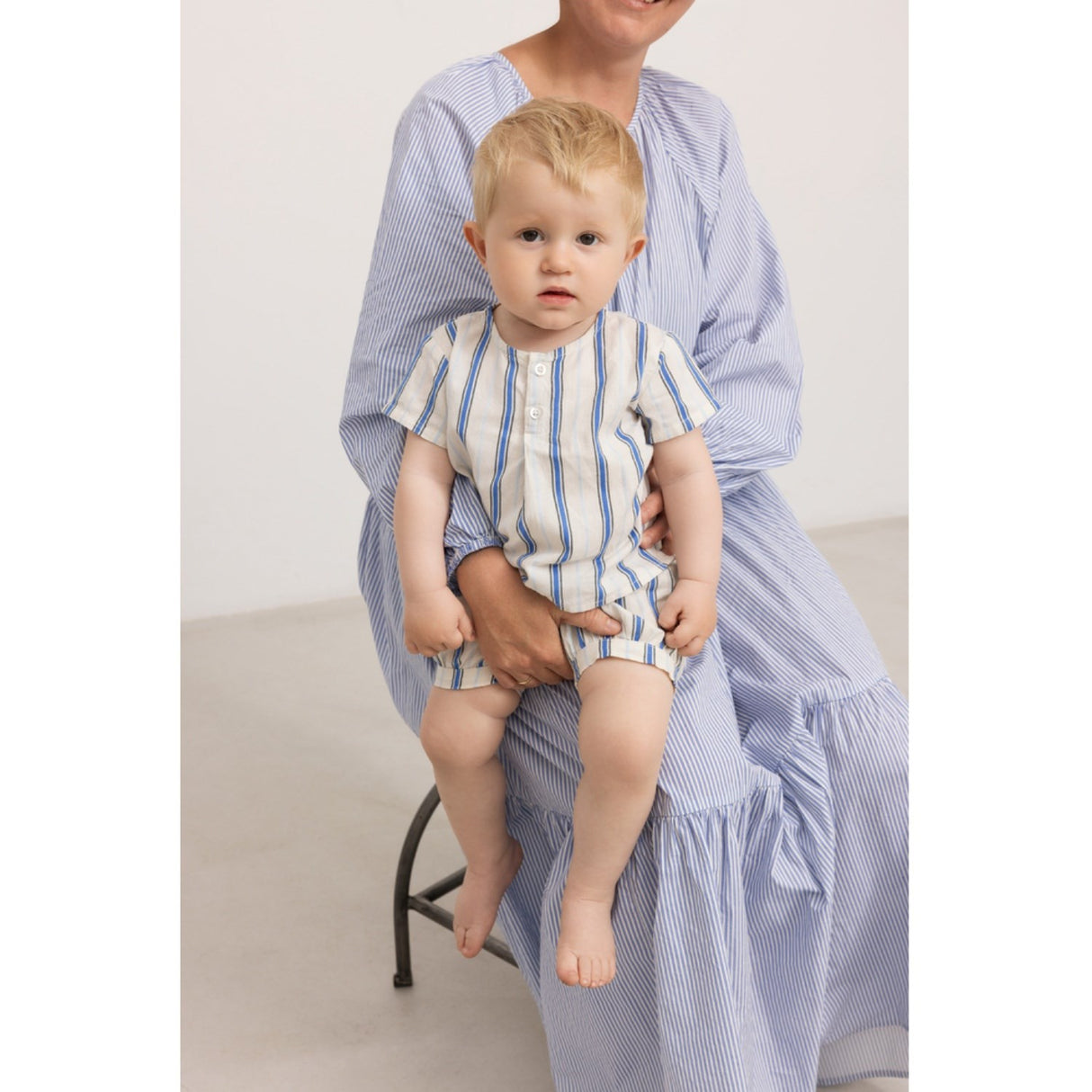 MarMar Cotton Stripes Chambray Stripe Tero T-shirt