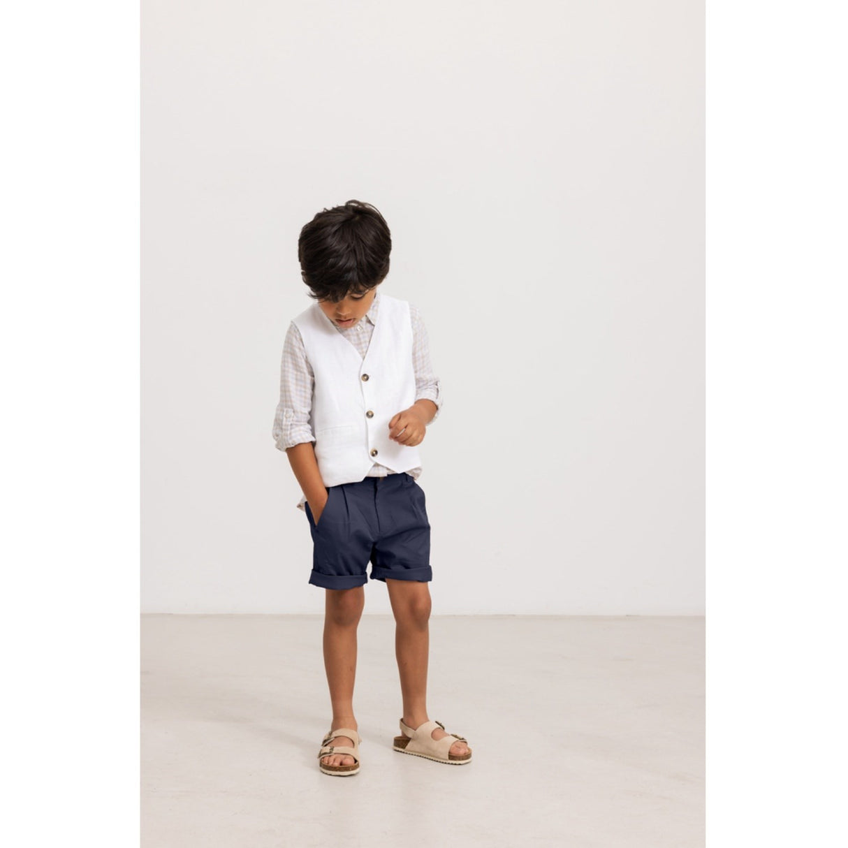 MarMar Fine Linen Summer Check Tommy Skjorta