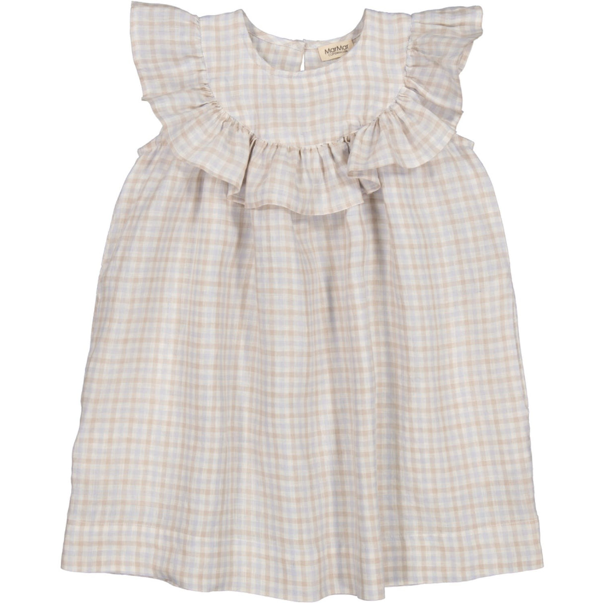 MarMar Fine Linen Summer Check Drine SS Klänning