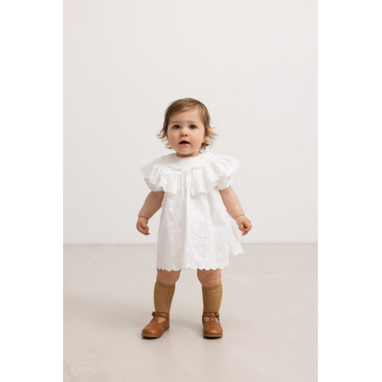 MarMar Dobby Dots Gentle White Delsa B Klänning