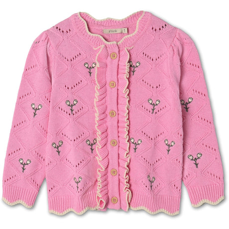 Fliink Begonia Pink Mela Flower Cardigan