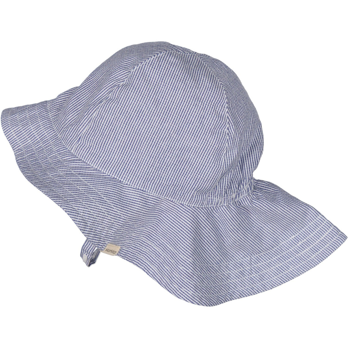 MarMar Fine Cotton Navy Stripe Alba Baby Long Summer Mössa