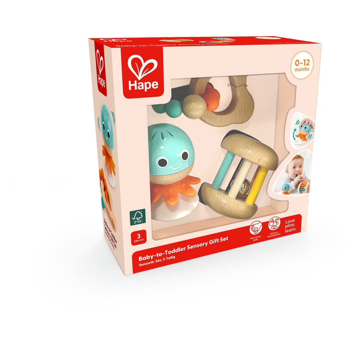 Hape Baby-to-Toddler Sensory Gift Set