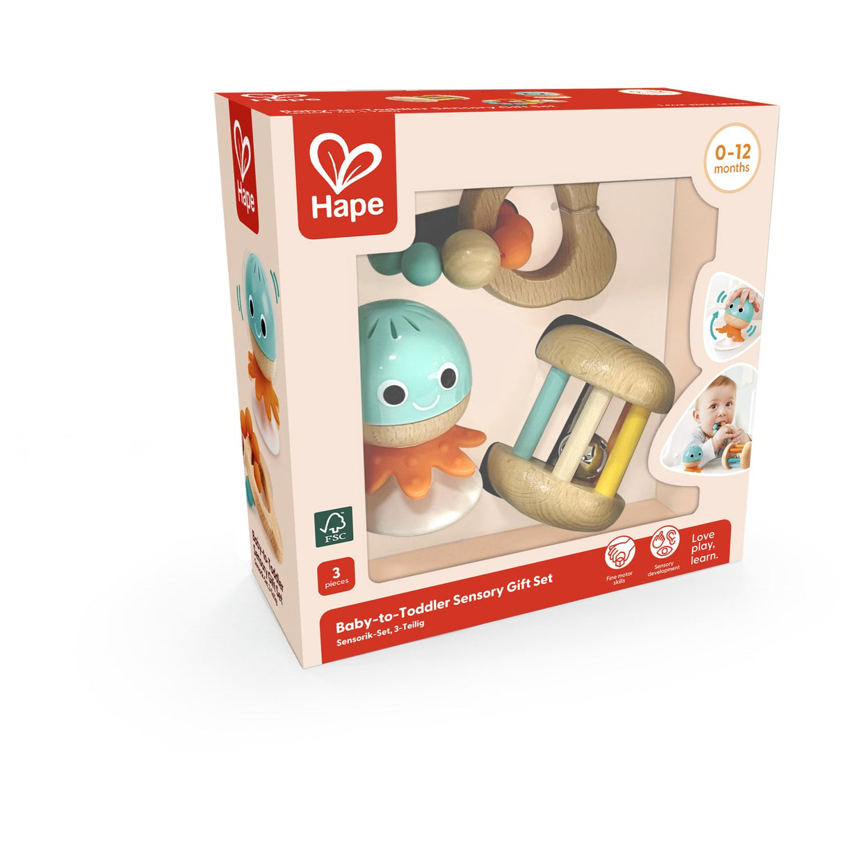 Hape Baby-to-Toddler Sensory Gift Set