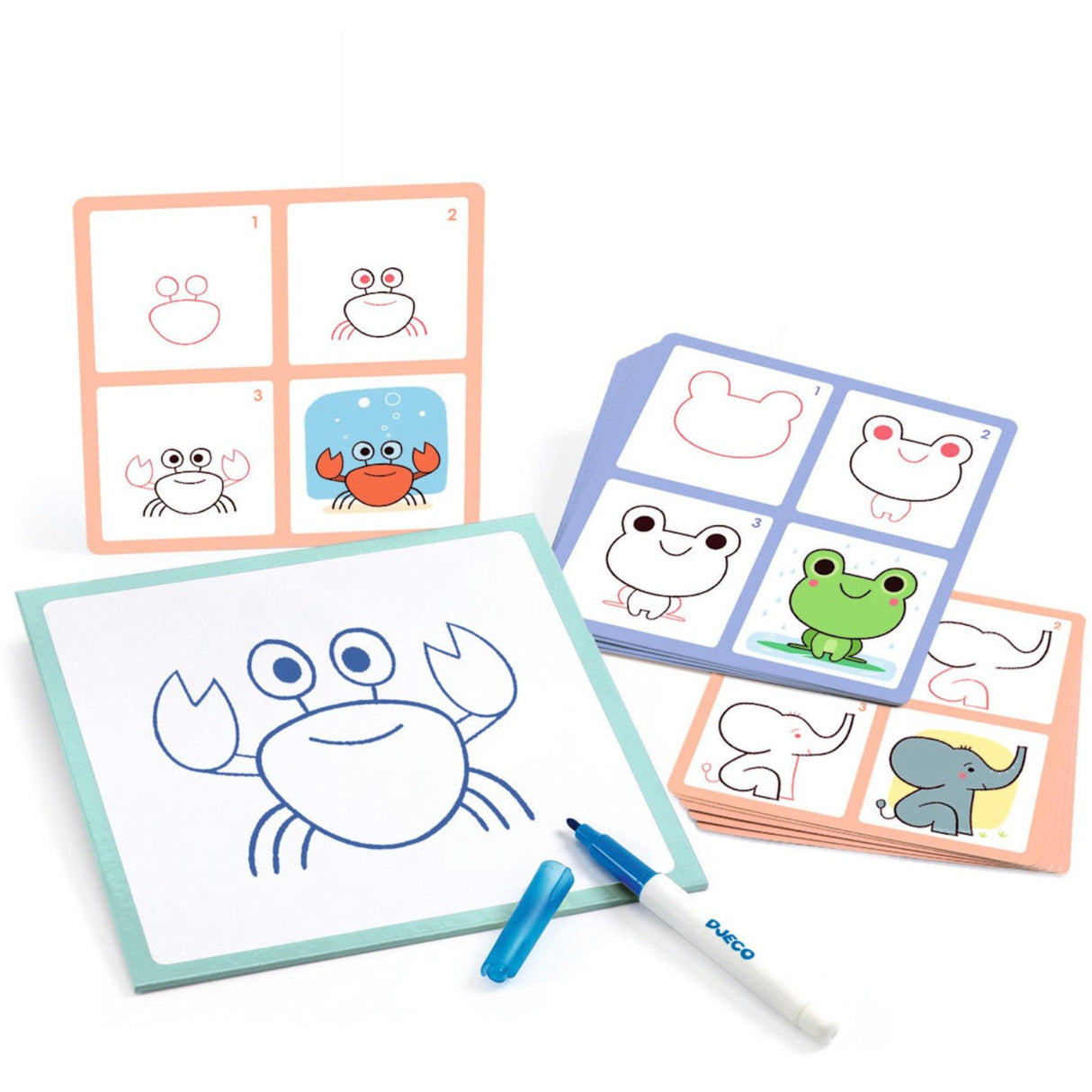 Djeco Pedagogiska Spel - Steg för Steg, Djur Barn