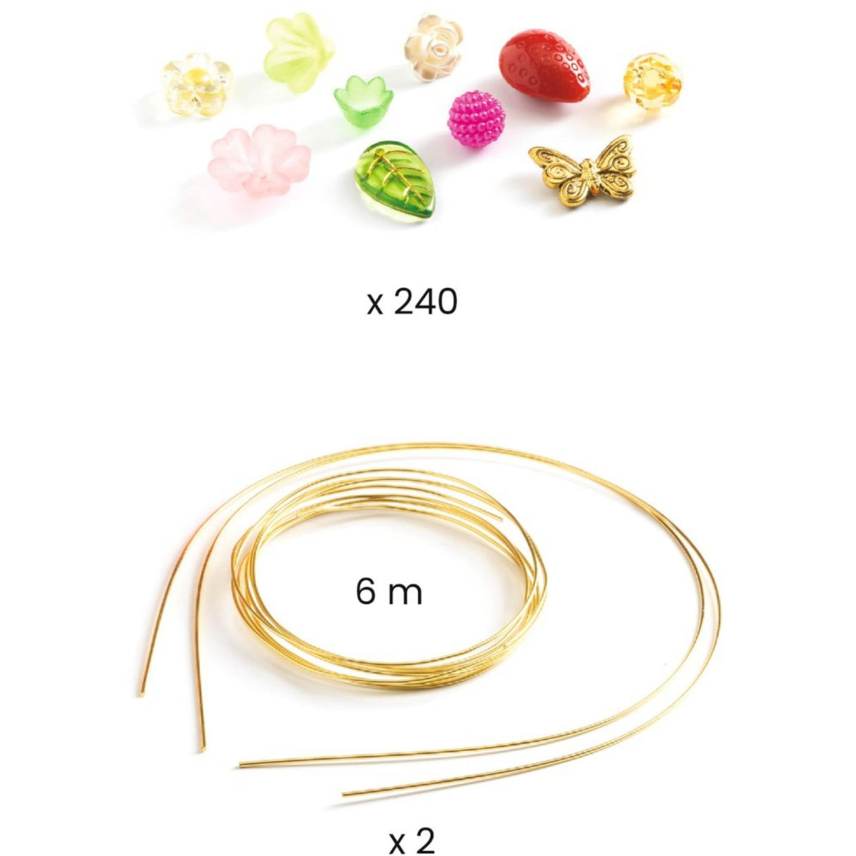 Djeco Pärlor, Diadem Rosa