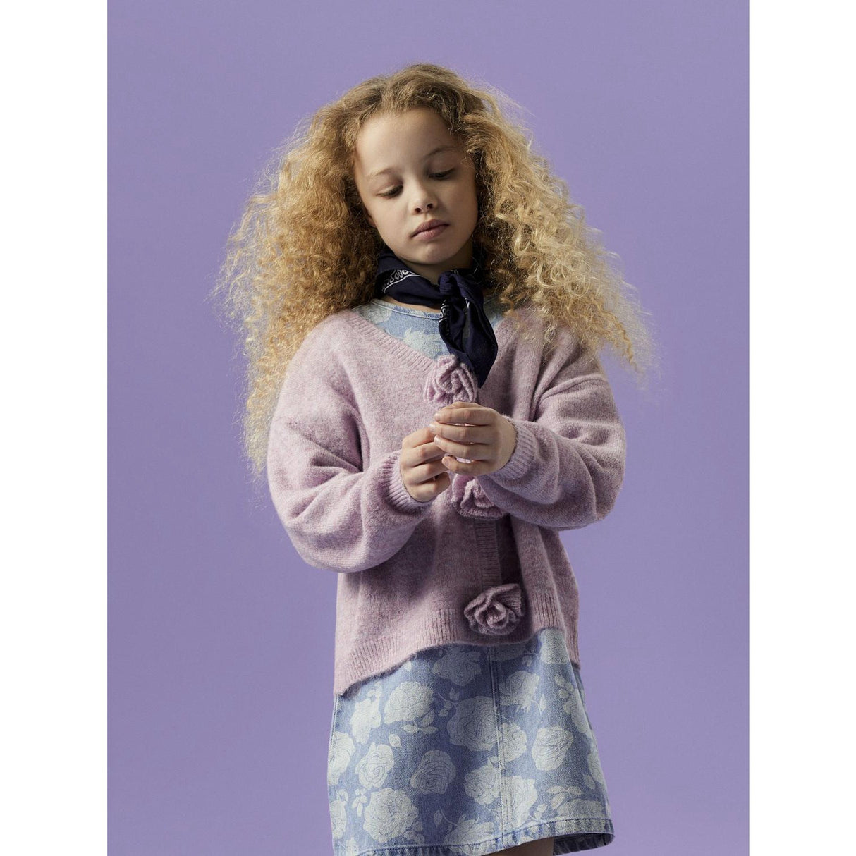 Name It Lavendula Nkfhingeborg Ls Stickad