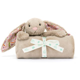Jellycat Blyg Kanin, Beige Äng Filt