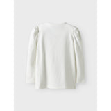 Name It Bright White Nmfjamin Stitch Ls Topp Box Noos Wdi