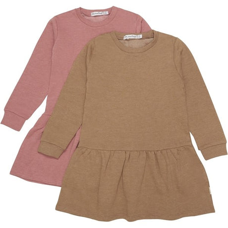 Minymo Canyon Rose Sweat Klänning 2-pack