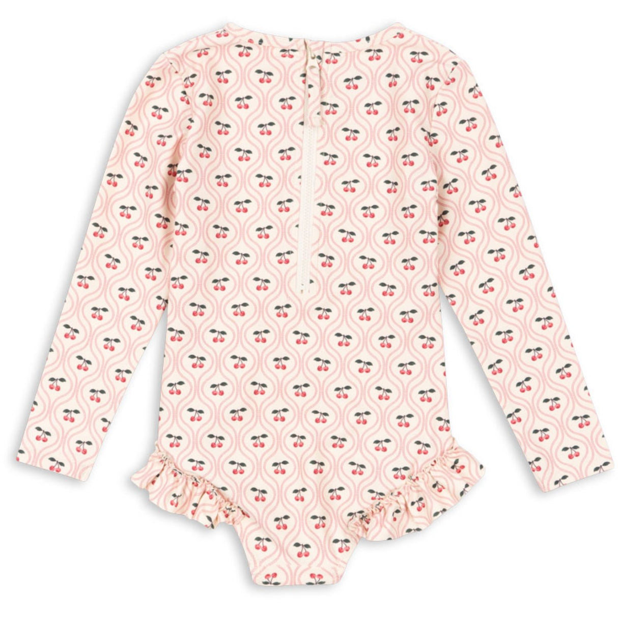 Konges Sløjd Cherry Pink Motif Merle Ls Baddräkt Grs