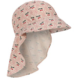 Konges Sløjd Cherry Pink Motif Merle Frill Sun Mössa Grs
