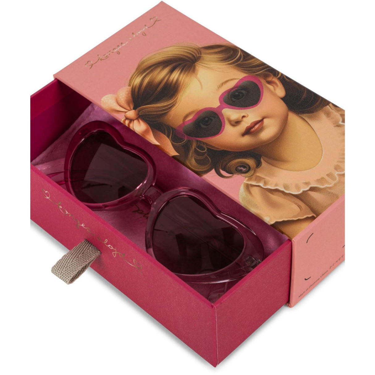 Konges Sløjd Pink Multi Solglasögon Baby Heart