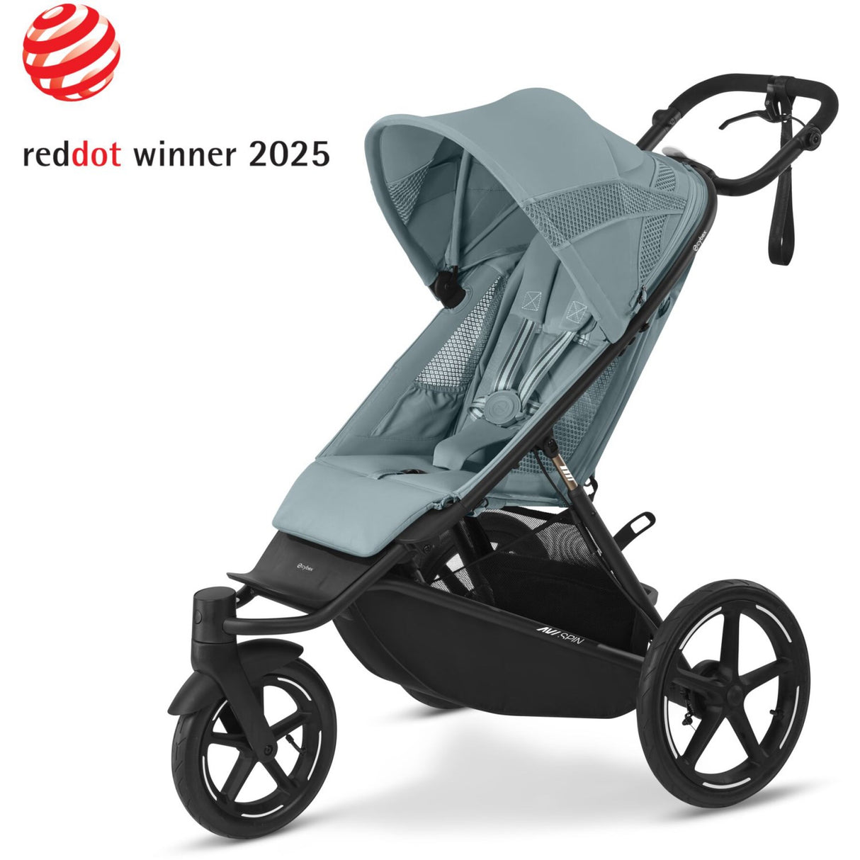 Cybex Avi Spin BLK Barnvagn Stormy Blue light blue