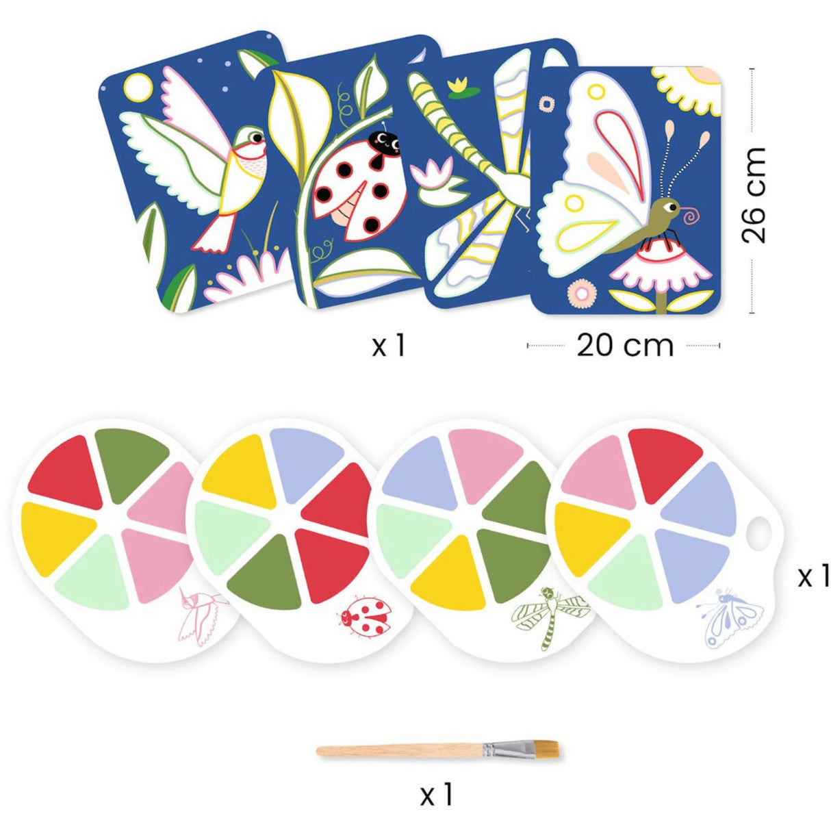 Djeco Kreativ Målning, Krypa & Krypa