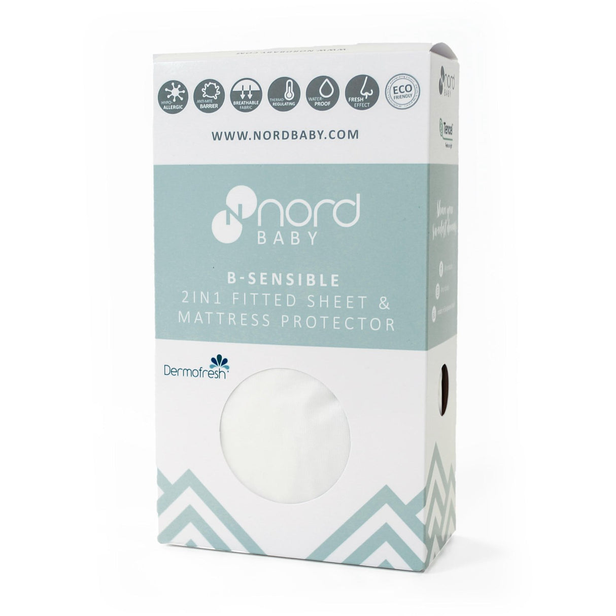 Nordbaby White 2In1 Formad Ark & Protector 60X120