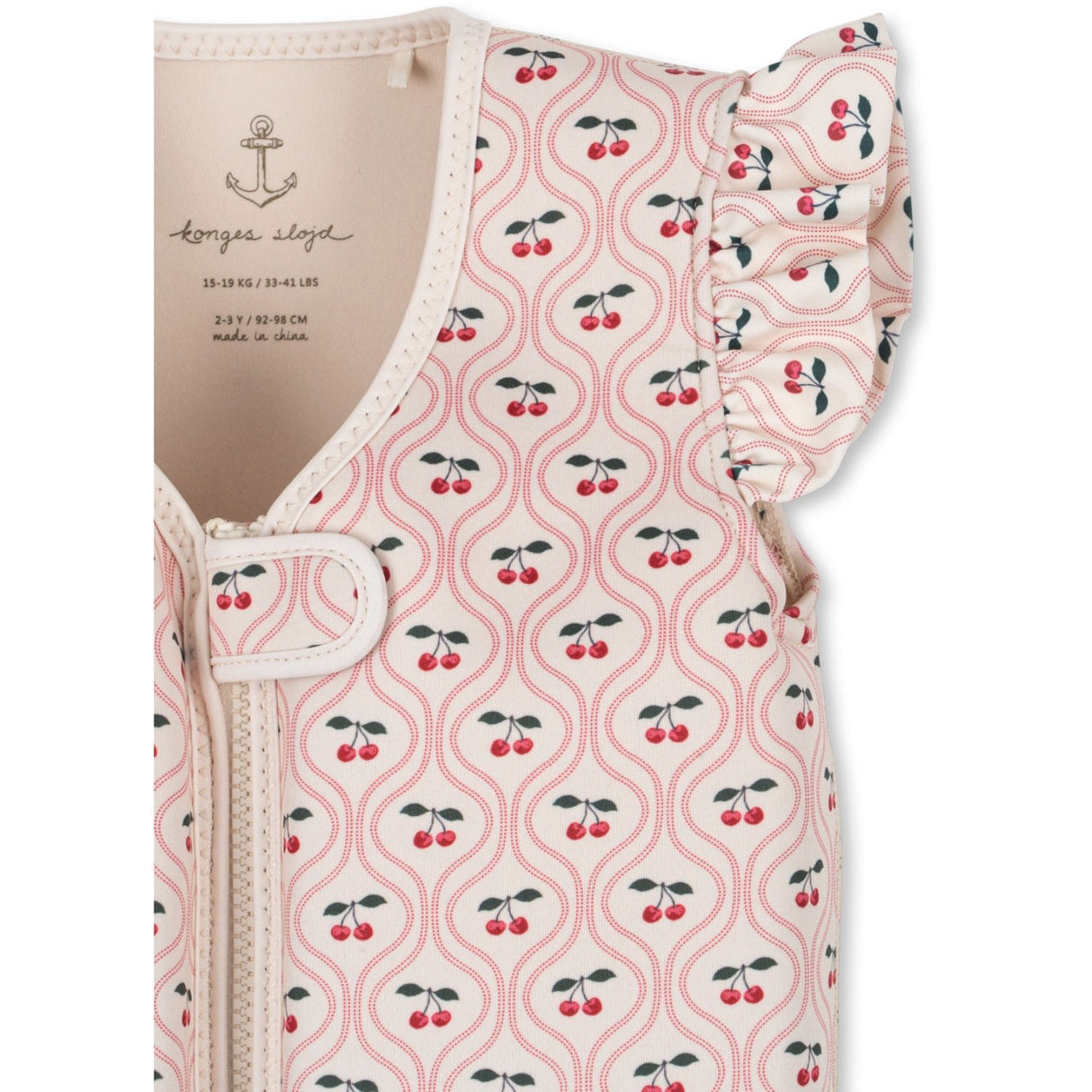 Konges Sløjd Cherry Pink Motif Avery Simväst