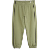 Mini Rodini Green Plain Piping Sweatpants