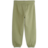 Mini Rodini Green Plain Piping Sweatpants