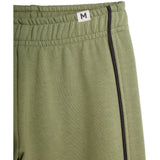 Mini Rodini Green Plain Piping Sweatpants