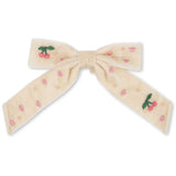 Konges Sløjd Pearled Ivory Sammet Rosett Pearly Hårklämma