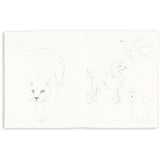 Konges Sløjd Green Tea Check Målarbok och Färg Pencils Fsc