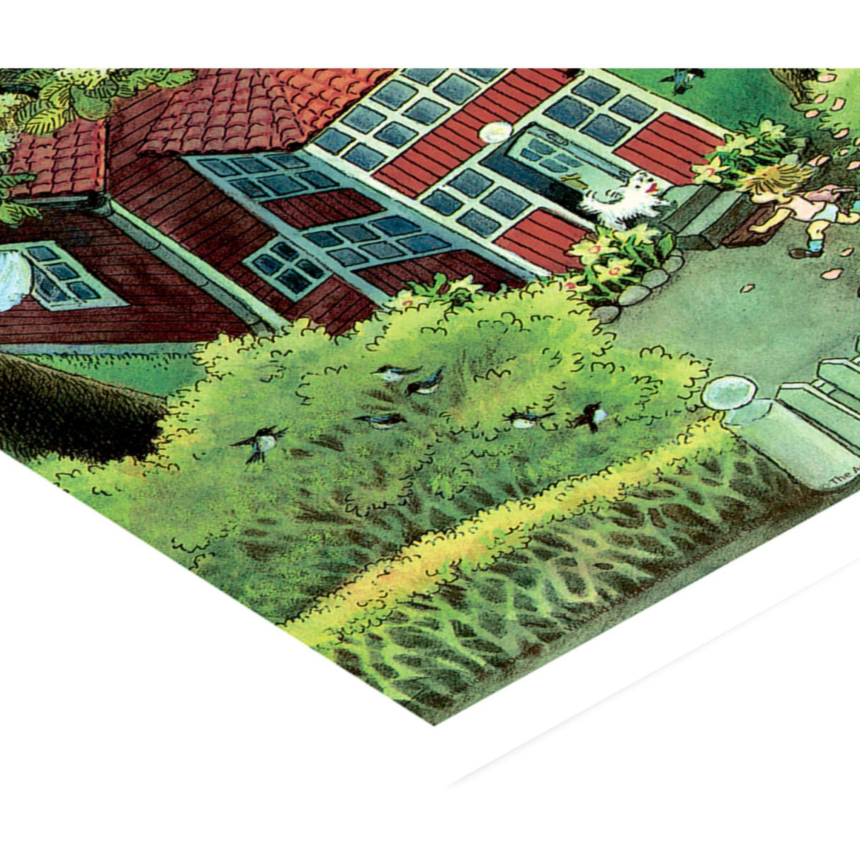 Poster & Frame Astrid Lindgren - Running In The Garden - Lotta On Troublemaker Street