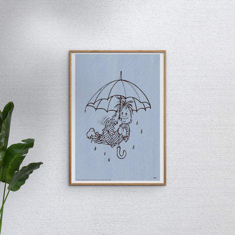 Poster & Frame Astrid Lindgren - Umbrella - Karlsson On The Roof