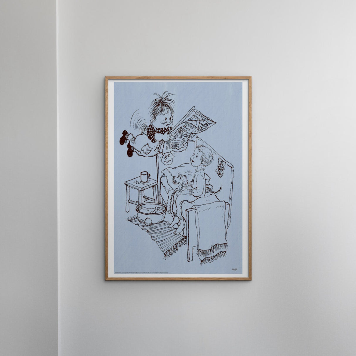 Poster & Frame Astrid Lindgren - Newspaper - Karlsson On The Roof