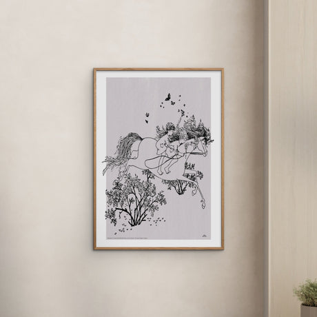 Poster & Frame Astrid Lindgren - Jumping - Mio My Son