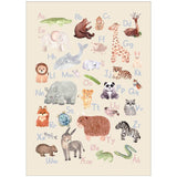 Poster & Frame Citatplakat - Dyrenes Alfabet – Børneplakat