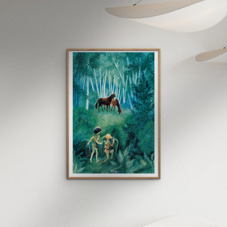 Poster & Frame Astrid Lindgren - Horses In The Woods - Ronja The Robbers Daughter