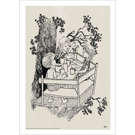 Poster & Frame Astrid Lindgren - The Wood Cabin - Lotta