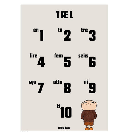 Poster & Frame Alfons Åberg - Alfons Åberg - Tæl