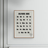 Poster & Frame Alfons Åberg - Alfons Åberg - ABC Sort