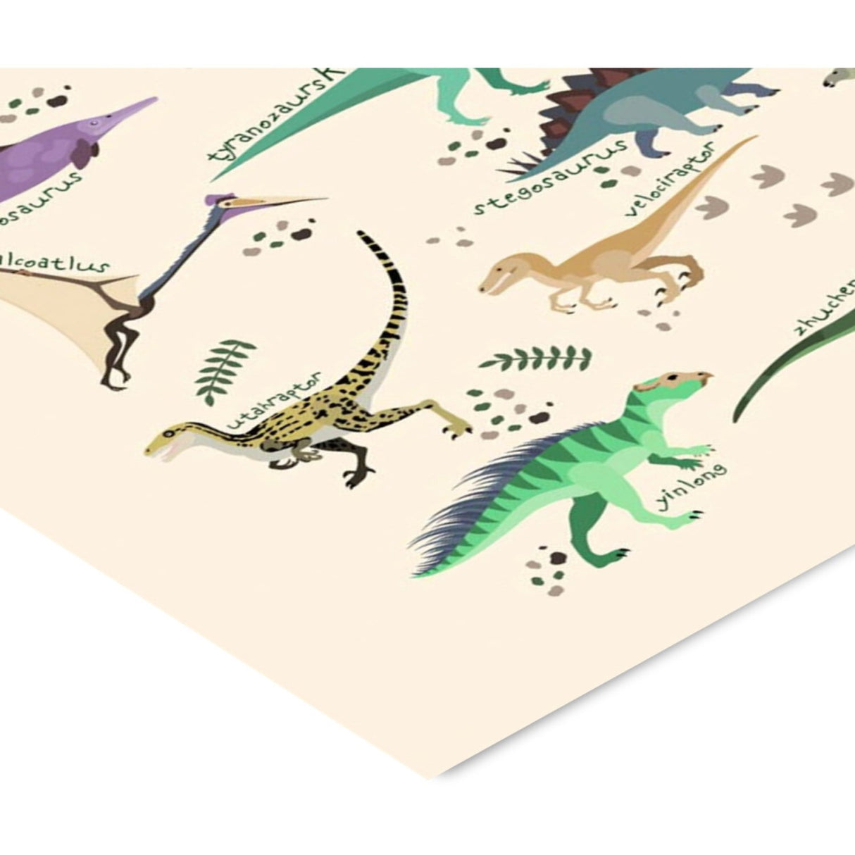 Poster & Frame Citatplakat - Dinosaurer Ll – Børneplakat