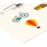 Poster & Frame Citatplakat - Transport – Børneplakat