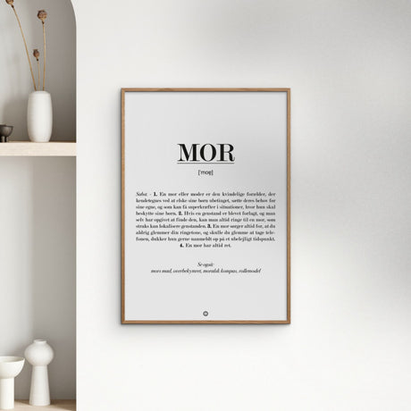 Poster & Frame Citatplakat - Mor Definition