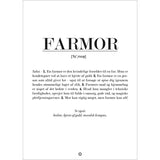Poster & Frame Citatplakat - Farmor Definition