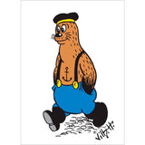 Poster & Frame Dansk Plakatkunst - Kaptain Skæg