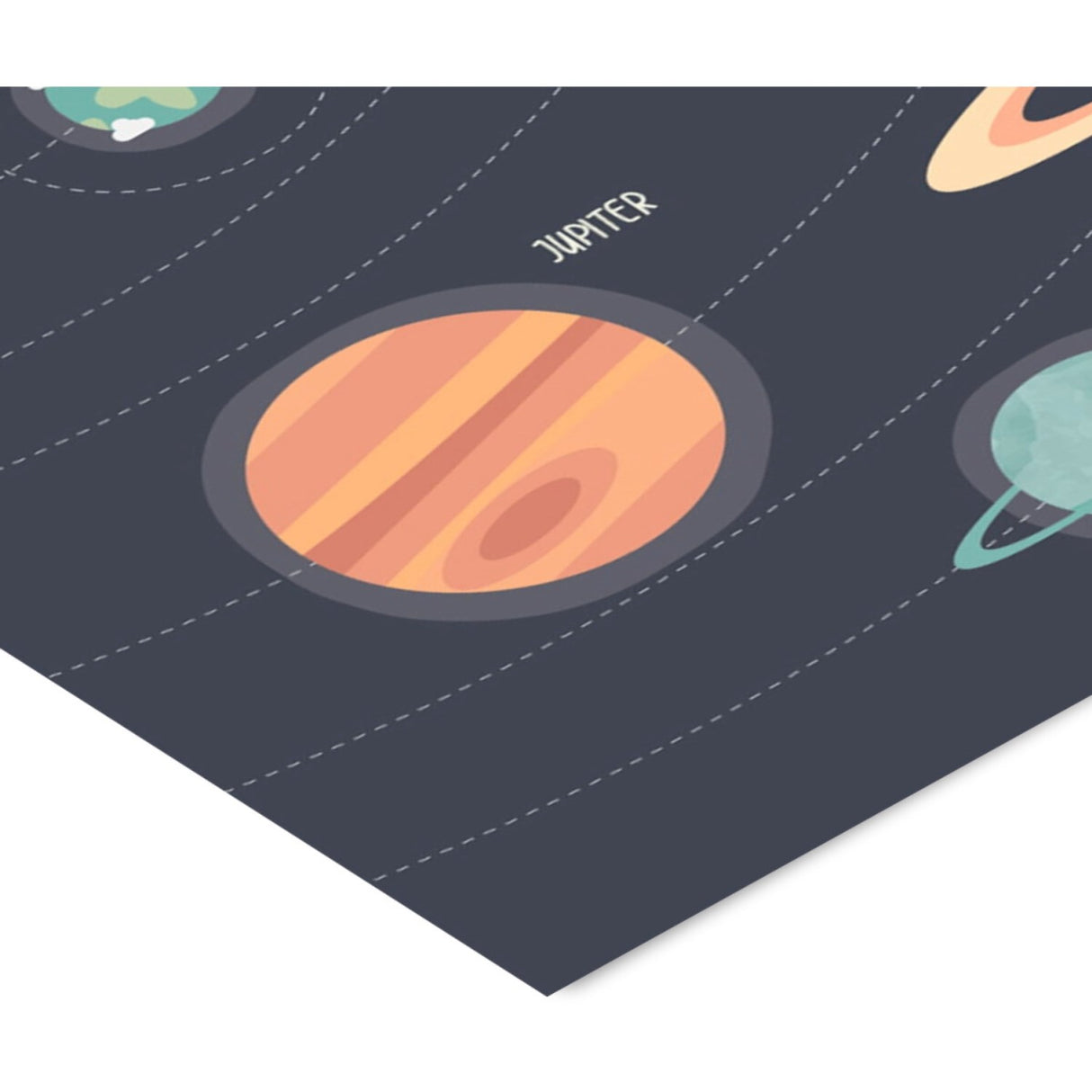 Poster & Frame Citatplakat - Solsystemet – Planet Plakat Til Børn