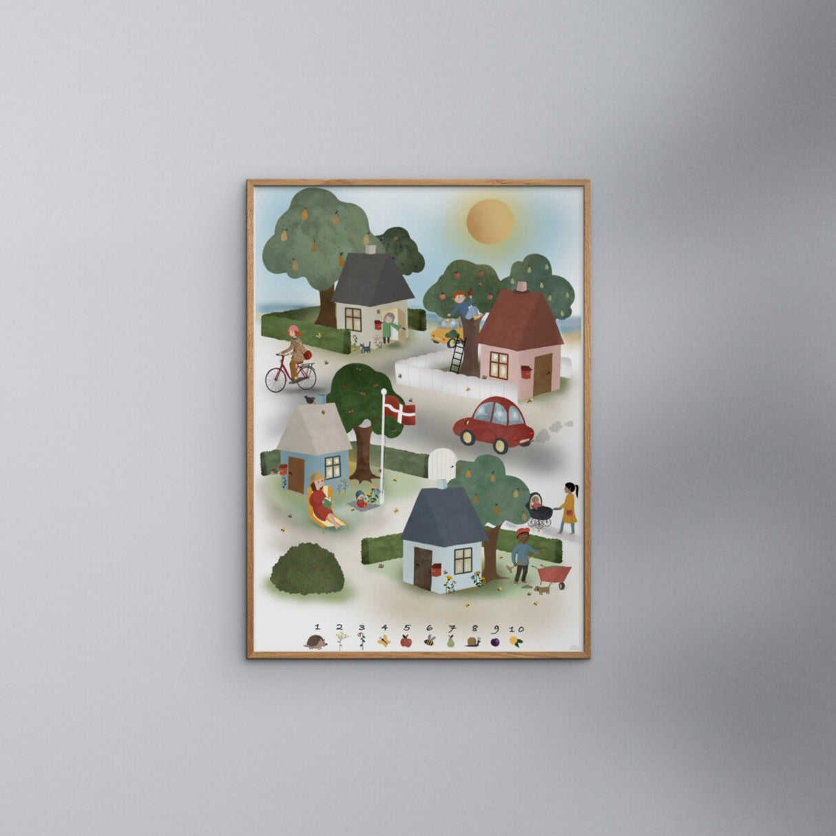 Poster & Frame Willero Illustration - Lille By