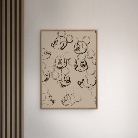 Poster & Frame Disney - Mickey Vintage Drawing No. 01